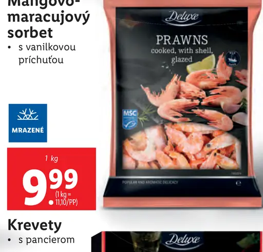 Deluxe Krevety s pancierom