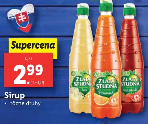 Zlatá studňa sirup