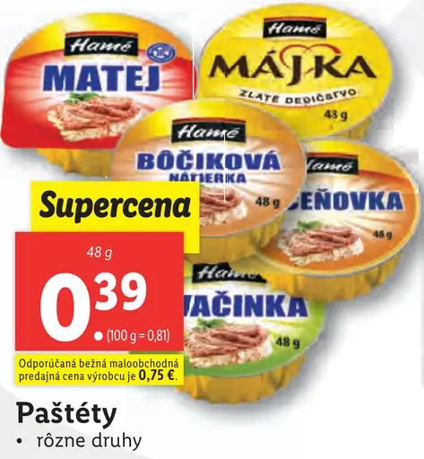 Hamé paštéty
