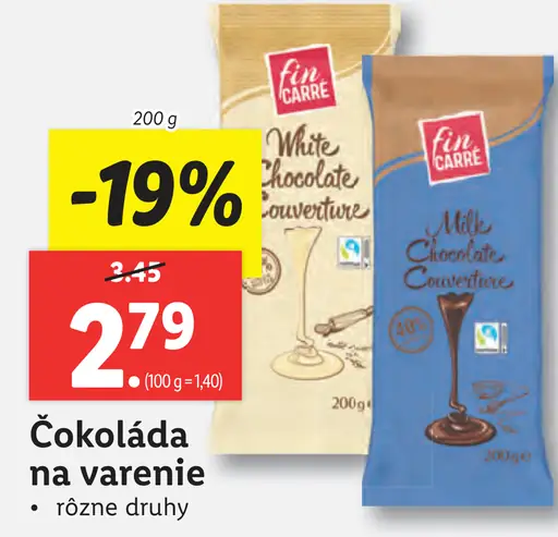 Fin Carre Čokoláda na varenie