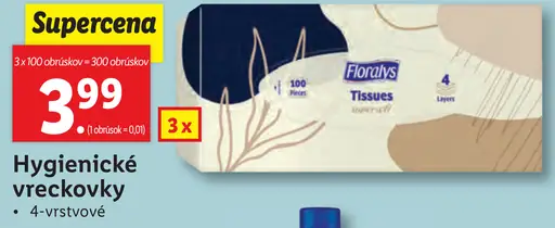 Florays hygienické vreckovky
