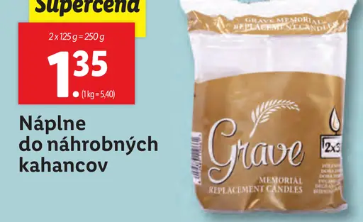Grave Náplne do náhrobných kahancov