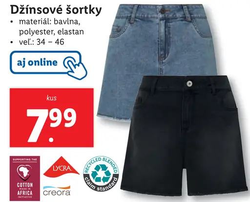 Džinsové šortky