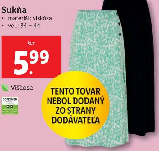 Esmara Sukňa viskóza