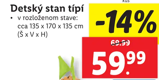 Detský stan típí