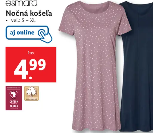 Esmara Nočná košeľa