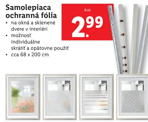 Samolepiaca ochranná fólia