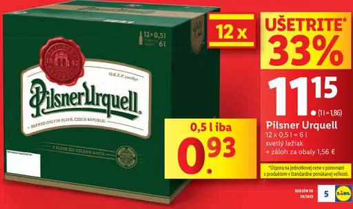 Pilsner Urquell plechovka