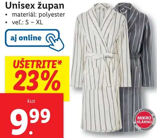 Unisex župan