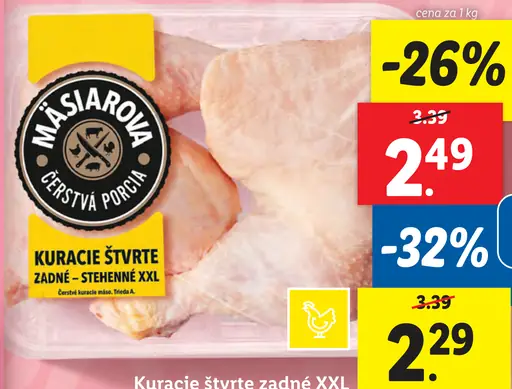 Kuracie štvrtre zadné XXL