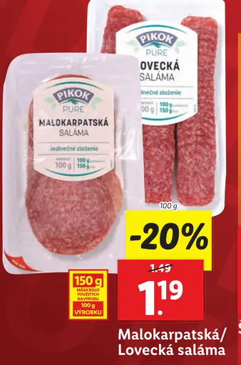 Pikok Malokarpatská/Ovecká saláma