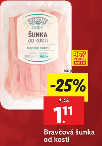 Pikok Bravčová šunka od kosti