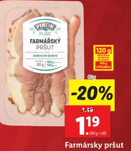 Pikok Farmársky pršut