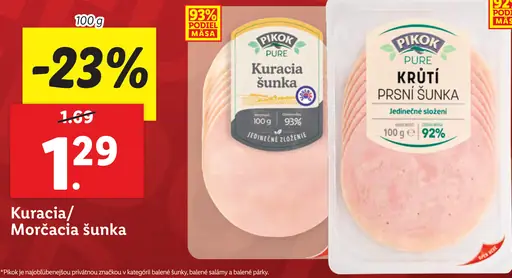 Pikok Kuracia/močacia šunka