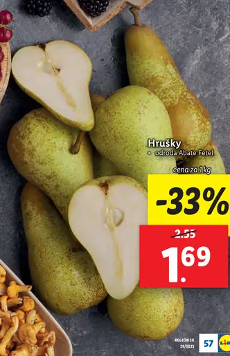Hrušky odroda Abate Fetel