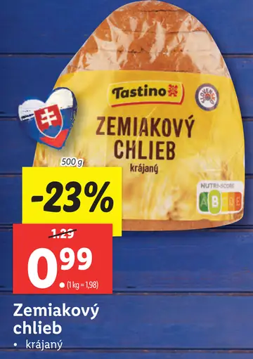 Tastino Zemiakový chlieb