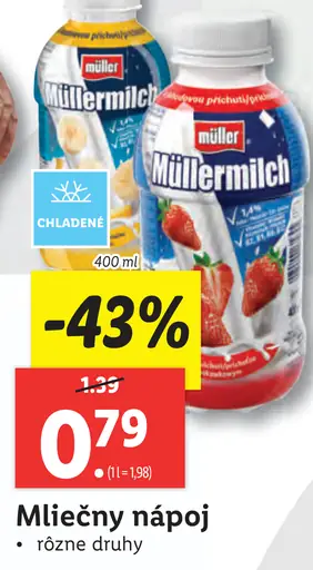Müllermilch mliečny nápoj