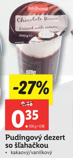 Milbona Pudingový dezert