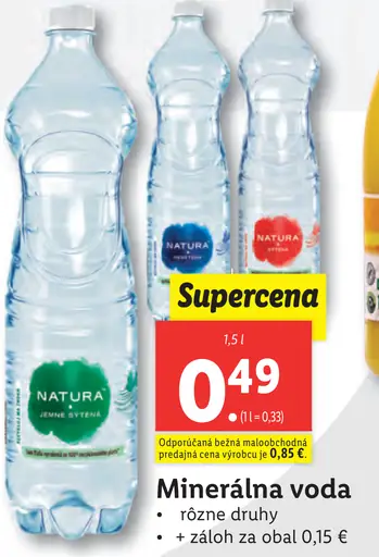 Natura Minerálna voda