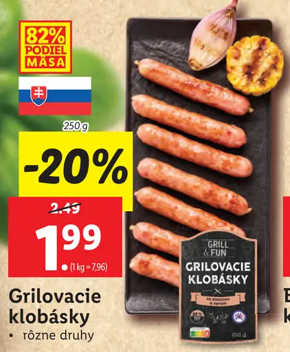 Grill & Fun Grilovacie klobásky