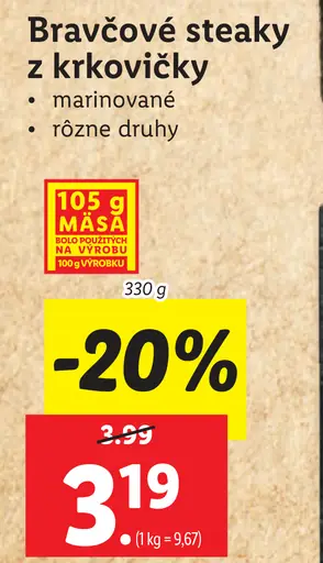 Grill & Fun Steaky z bravčového karé marinované