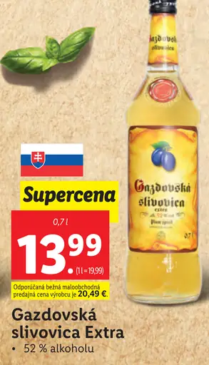 Gazdovská slivovica Extra