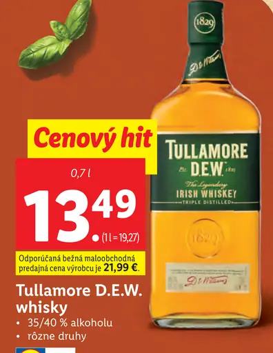 Tullamore D.E.W. whisky