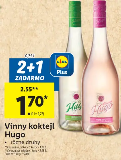 Víno Hugo koktejl