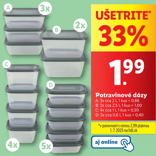 SilverCrest Potravinové dózy
