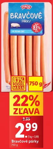 Pikok Bravčové párky