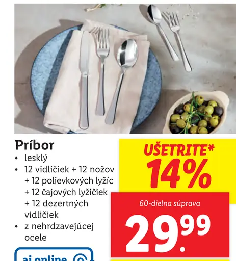 60-dielna súprava príboru