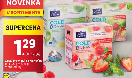 Lord Nelson Cold Brew čaj s príchuťou