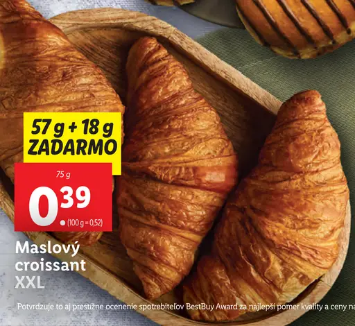 Maslový croissant