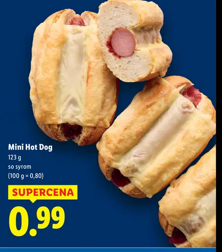 Priamo z pece Mini Hot Dog so syrom