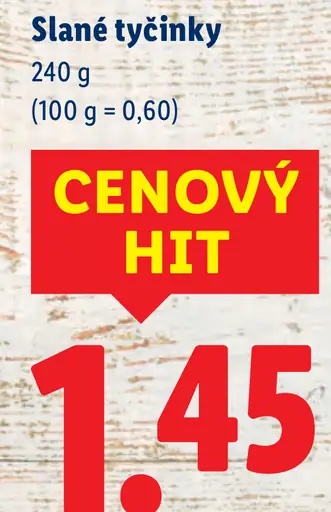 Dru slané tyčinky