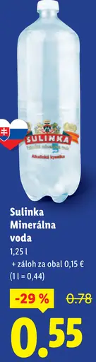 Sulinka Minerálna voda