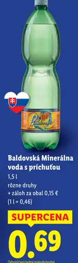 Baldovská Sýtená minerálna voda grep
