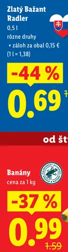 Zlatý Bažant radler plechovka