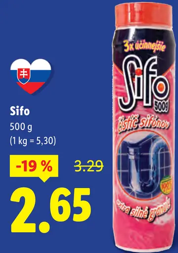 Sifo čistiaci prášok