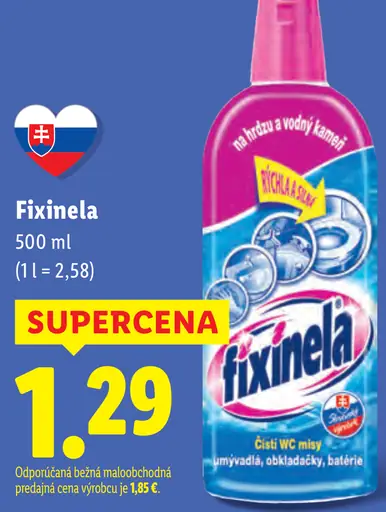 Fixinela čistiaci prostriedok