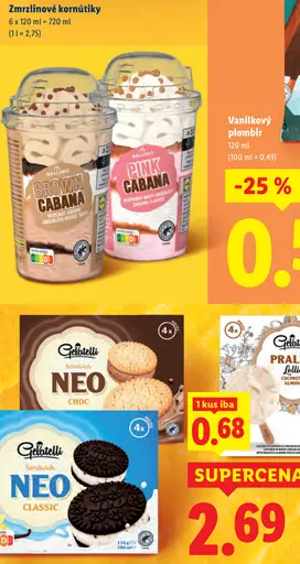 Ballino Cabana mix zmrzlina