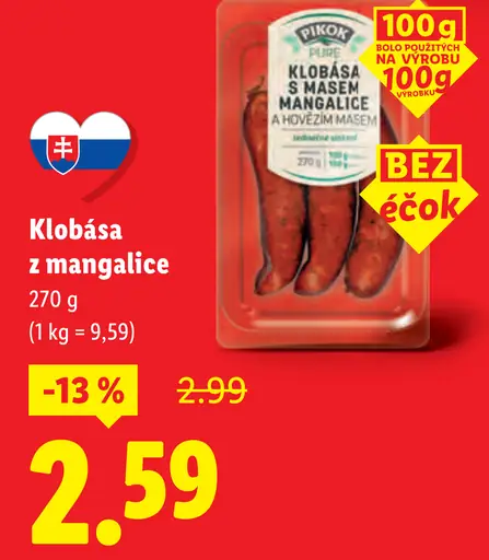 Pikok Klobása z mangalice