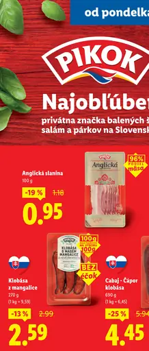 Pikok Cabaj-Čáporská klobása