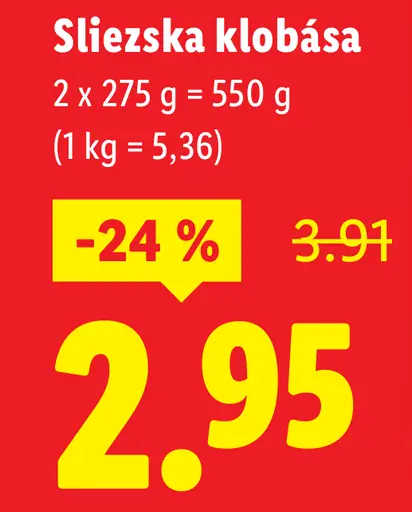 Sliezska Klobása