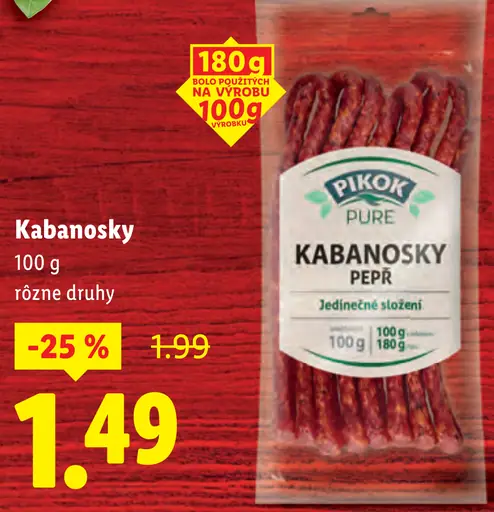 Pikok Kabanosky Pepr