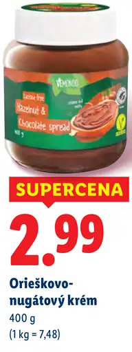 Livio Orieškový-nugátový krém