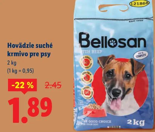 Bellosan Hovädzie suché krmivo pre psy