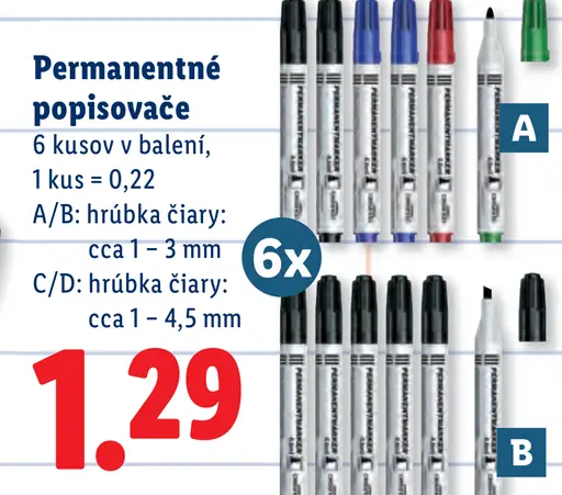 Permanentné popisovače
