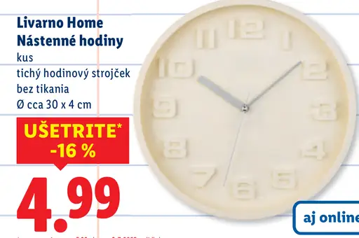 Livarno Home Nástenné hodiny