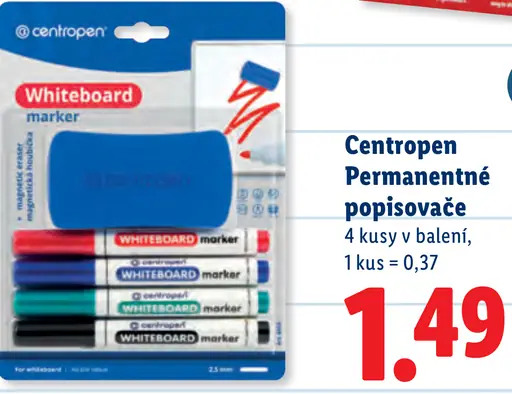 Centropen Permanentné popisovače